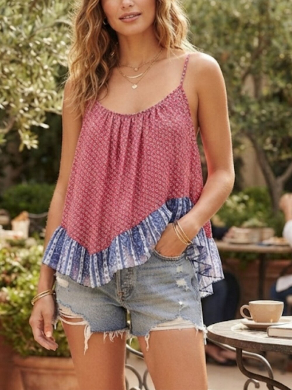 Abercrombie & Fitch | Effortless Summer Chic: Floral Ruffle Cami